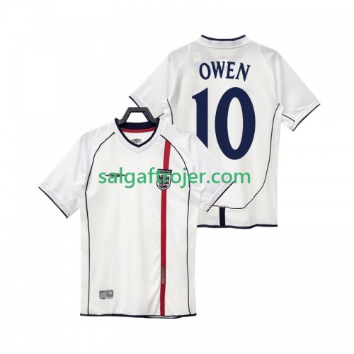 England OWEN 10 Fodboldtrøjer Retro Hjemmebanesæt 2002 Kort ærmer England OWEN 10 Fodboldtrøjer Retro Hjemmebanesæt 2002 Kort ærmer